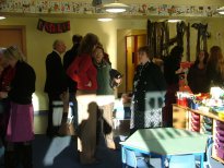 Rosemary Niven, Infant teacher who retired in 1990, meeting current teacher Stella Fearon