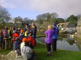 the pond in the centre of the village