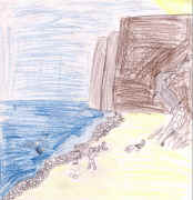 the beach by Iona